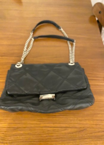 Zincir Detaylı Kahverengi Deri Kadın Çanta - Görsel 3