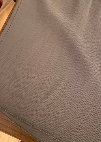 Düğmeli, Rahat Kesim Haki Keten Kadın Pantolon - Görsel 3