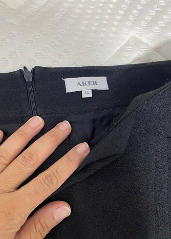 Siyah kumlu krep etek - Görsel 2