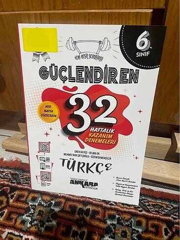 Ankara yayıncılık 6. Sınıf Türkçe güçlendiren kazanım denemeleri