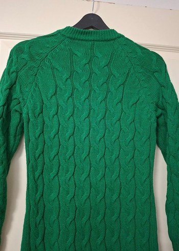 Yeşil Örgü Midi Kadın elbise - Görsel 6