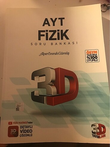 3D yayınları ayt fizik