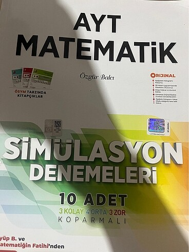 Ayt matematik deneme 3d ve orijinal