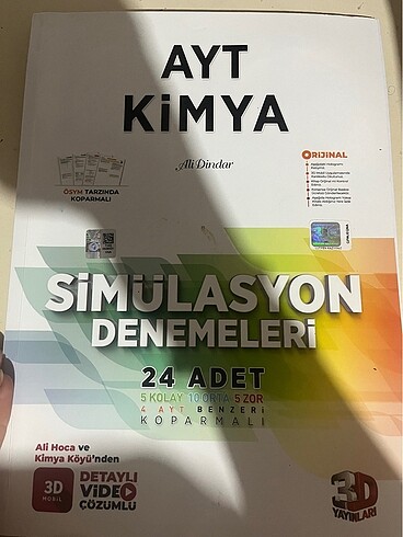 3d ayt kimya deneme