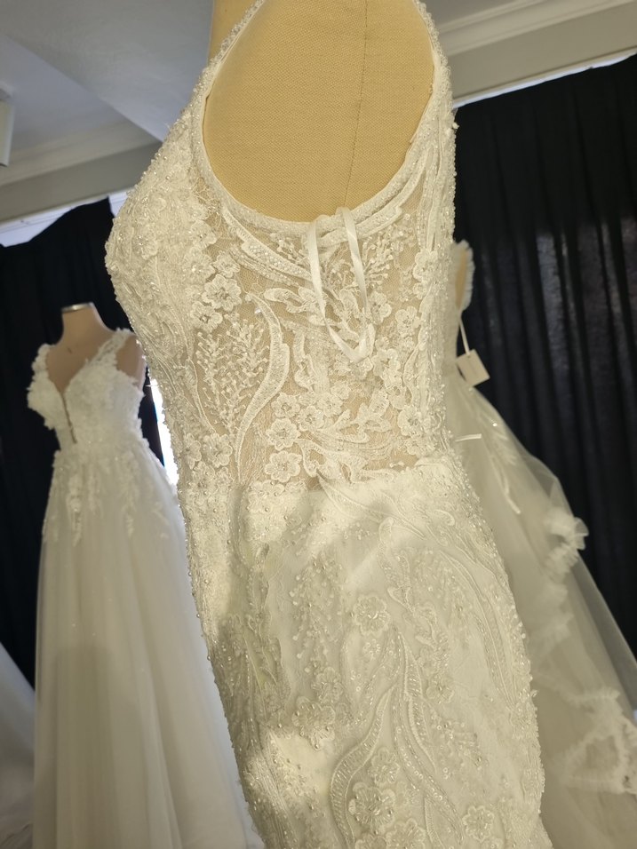 V Yaka Modern balık gelinlik - Görsel 4