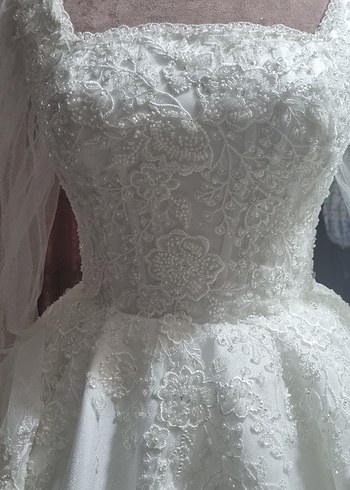 Straplez Vintage Prenses Gelinlik - Görsel 5