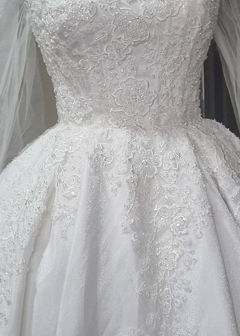 Straplez Vintage Prenses Gelinlik - Görsel 2