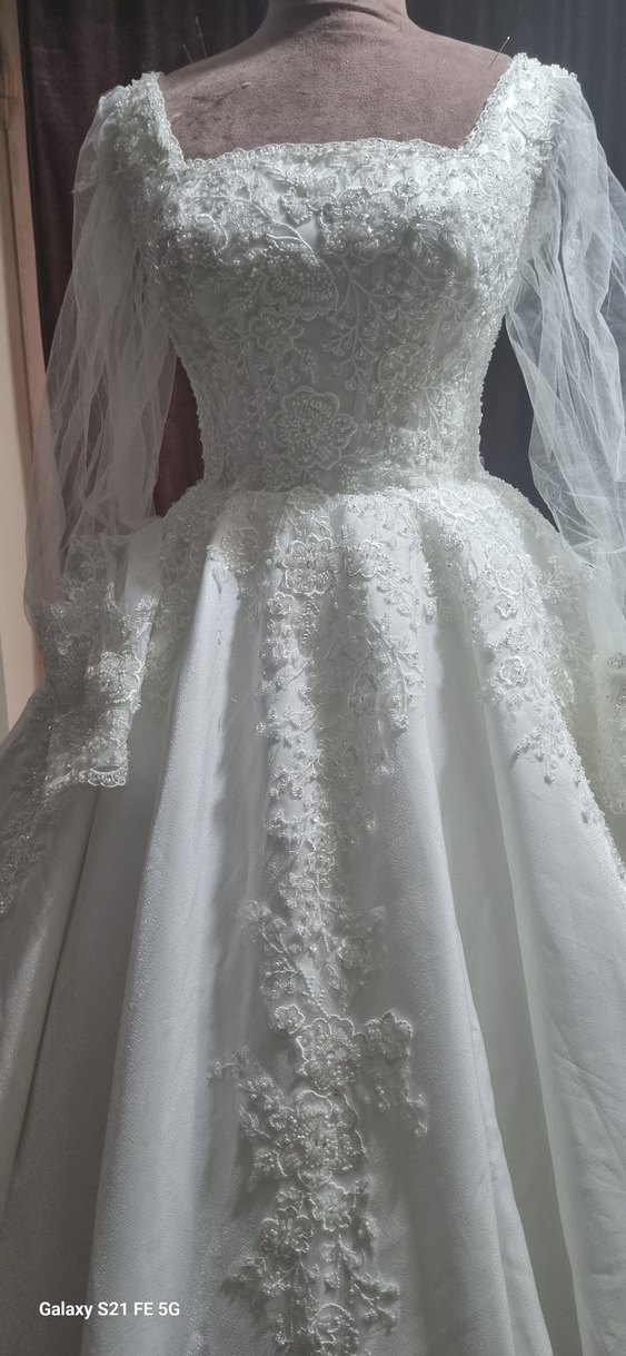 Straplez Vintage Prenses Gelinlik - Görsel 3