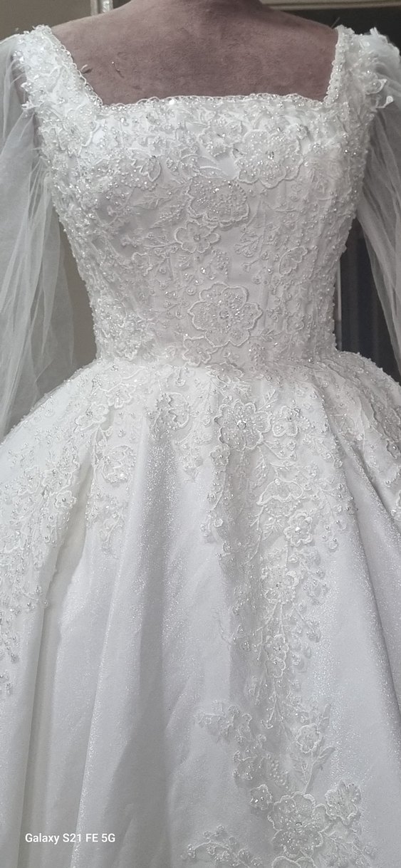 Straplez Vintage Prenses Gelinlik - Görsel 2