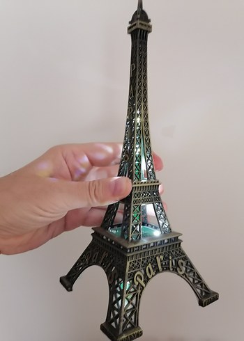  Beden altın Renk Paris Eyfel Kulesi Figür