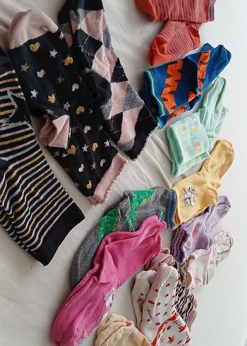 26 Beden Renkli Kız Çorabı Seti