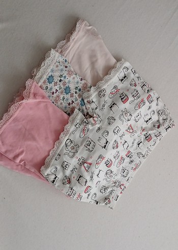 Çocuklar için Mini Pembe Külot Seti