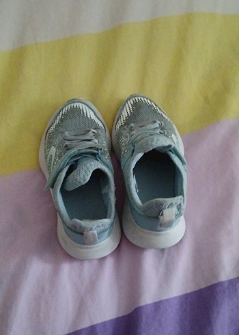 Kız Çocuk Gri Spor Ayakkabı Velcro - Görsel 3