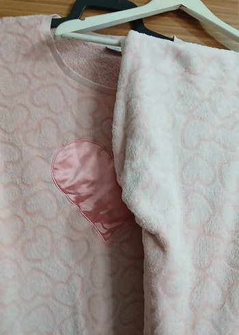 Pembe Kadın Uzun Kollu Rahat Pijama Takımı - Görsel 2