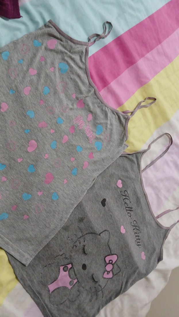 Çocuk Gri Baskılı Atlet Seti - Görsel 2