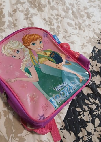 Pembe Frozen Temalı Çocuk Okul Çantası - Görsel 3