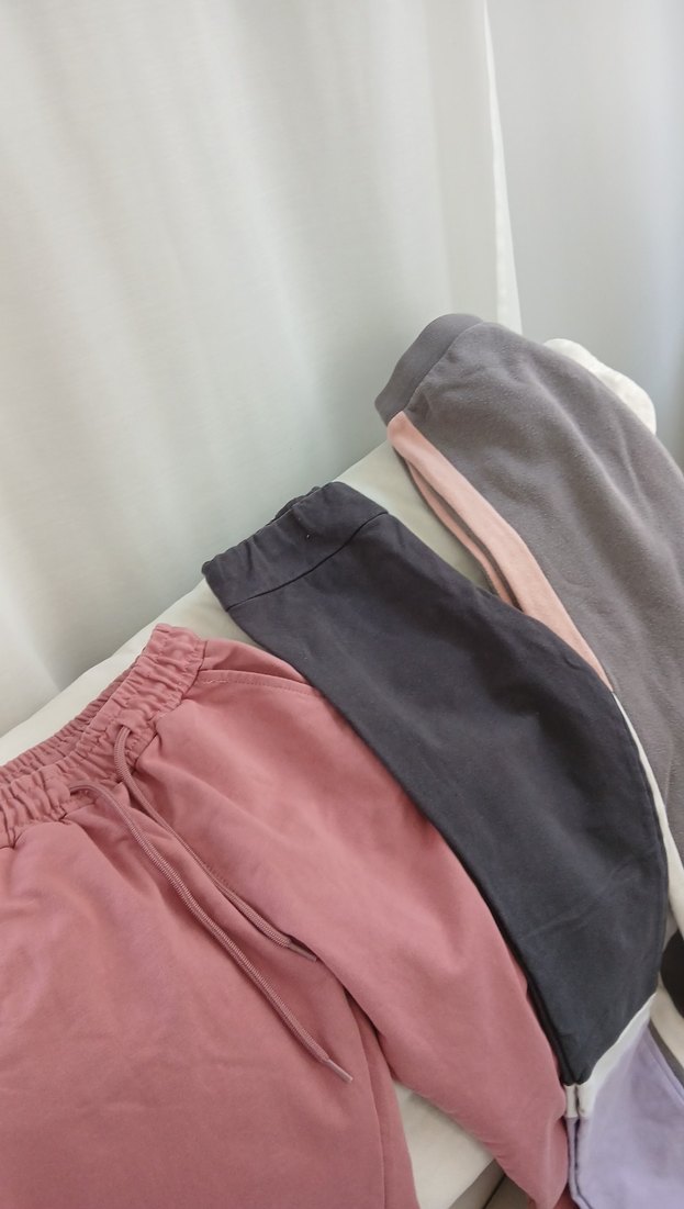 Gri Pamuklu Rahat Kesim Kadın Eşofman Altı - Görsel 3