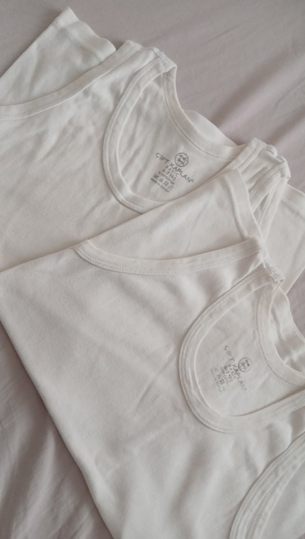 Beyaz Desensiz Çocuk Atlet - Görsel 2