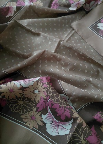 3 adet  Bohem Çiçek Desenli Kadın Fuları - Görsel 7