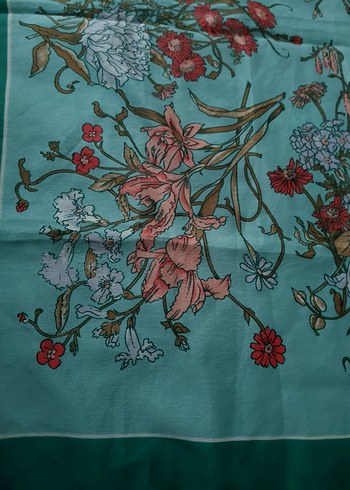 3 adet  Bohem Çiçek Desenli Kadın Fuları - Görsel 3