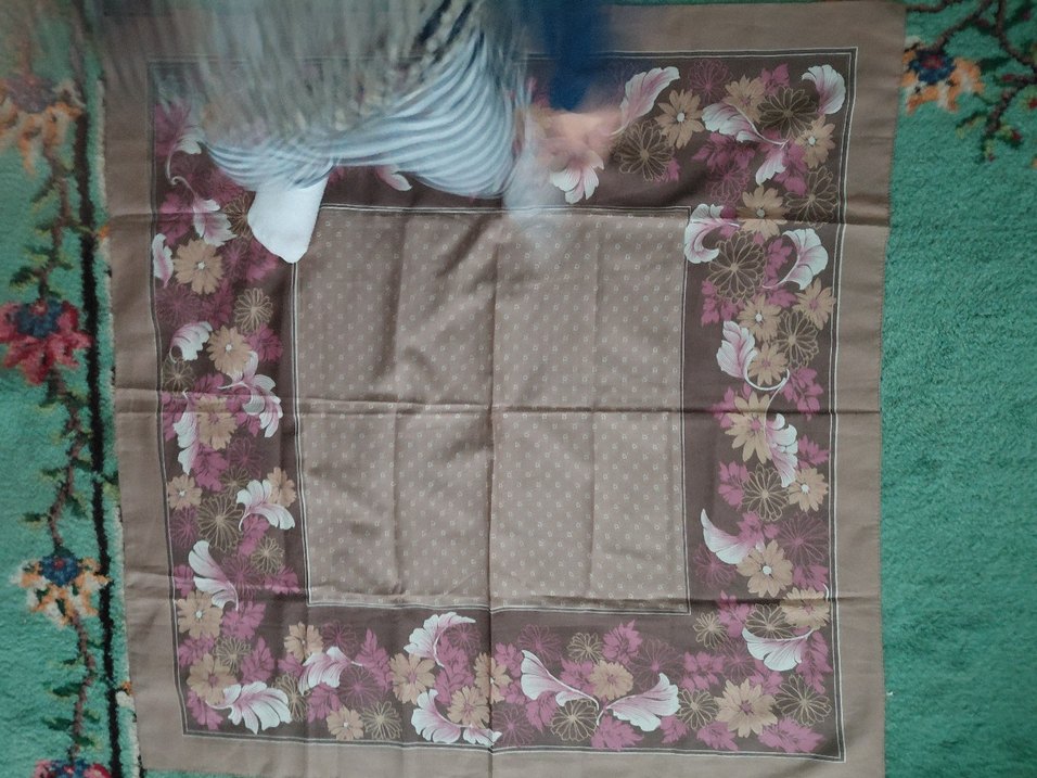 3 adet  Bohem Çiçek Desenli Kadın Fuları - Görsel 4