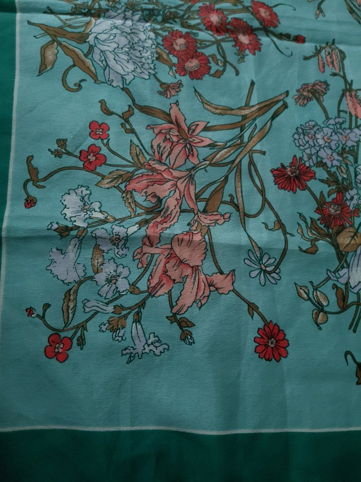 3 adet  Bohem Çiçek Desenli Kadın Fuları - Görsel 3