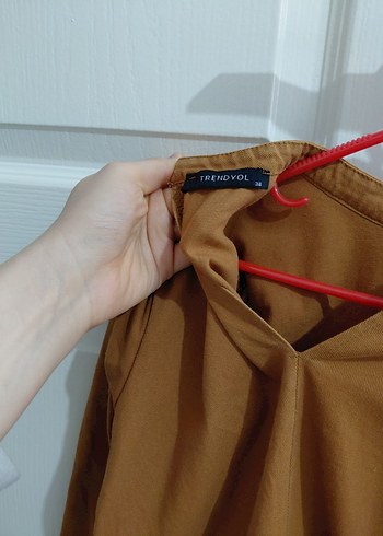 Bej Uzun Kollu  Keten Tunik - Görsel 4