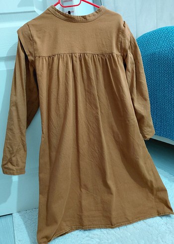 Bej Uzun Kollu  Keten Tunik - Görsel 2