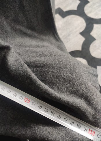 Uzun Gri Çift Düğmeli Kaban - Görsel 8