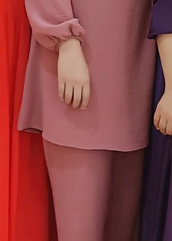 Pembe Midi Uzun Kollu Kadın Takım - Görsel 2