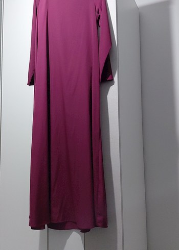 Mürdüm Uzun Kollu Salaş Uzun Elbise - Görsel 3