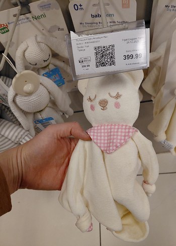 Beyaz ve Pembe Peluş Oyuncak Ayıcık - Görsel 2