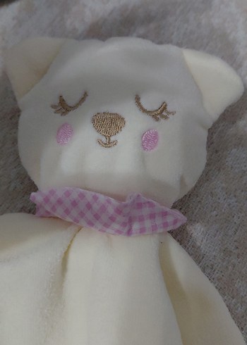 Beyaz ve Pembe Peluş Oyuncak Ayıcık - Görsel 3