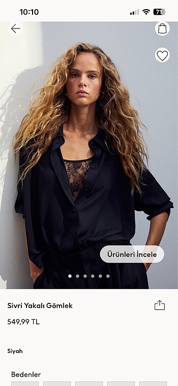 h&m gömlek