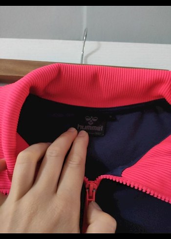 Kızlar için Fermuarlı Mavi Baskılı Sweatshirt - Görsel 4