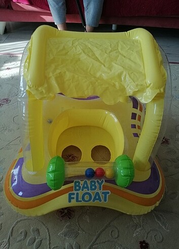Bebek gölgelikli yüzme simidi intex baby float