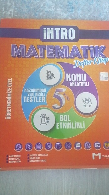 Mozaik İntro Matematik akıllı defter 5.sınıf 