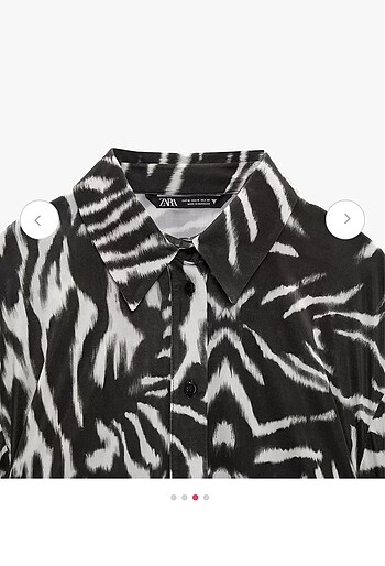 Zara Zara zebra desenli likralı gömlek yeni sezon