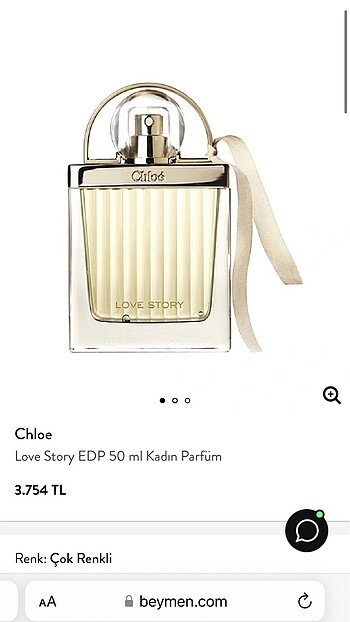 Chloe love story orijinal parfüm 50ml
