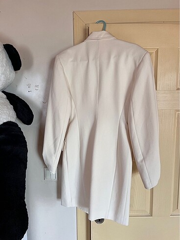 s Beden beyaz Renk H&M blazer elbise ceket ekru