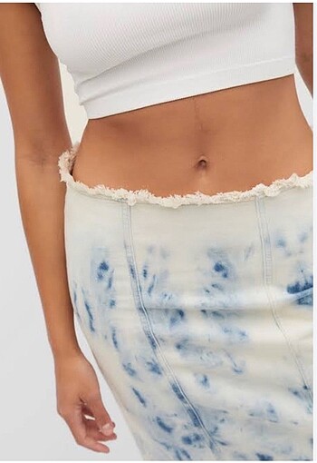 Stradivarius Stradivarius denim etek maksi