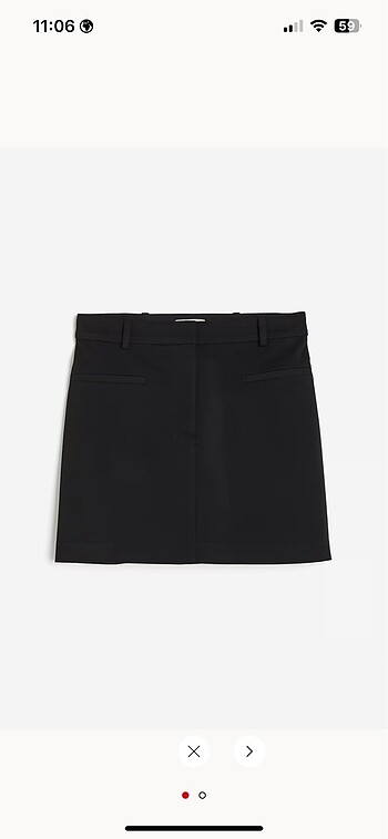 H&M gabardin mini etek