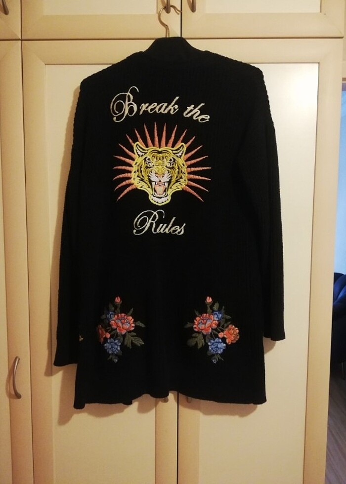 Uzun triko hırka  - Görsel 4