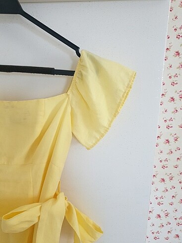 s Beden Sarı mini Zara elbise