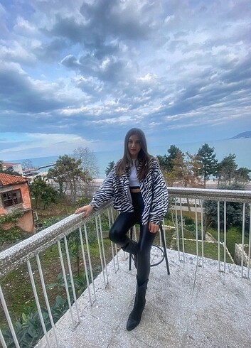 Zebra gömlek ceket