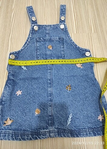 24-36 Ay Beden mavi Renk DeFacto kız çocuk jean salopet elbise