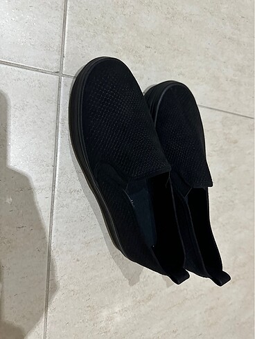 H&M Sneakers H&M siyah süet tarzı kalın taban