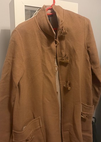 Mango Camel Tonlu Uzun Duffle Ceket