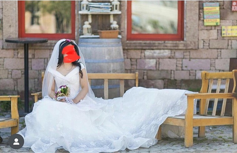 Vintage gelinlik - Görsel 9