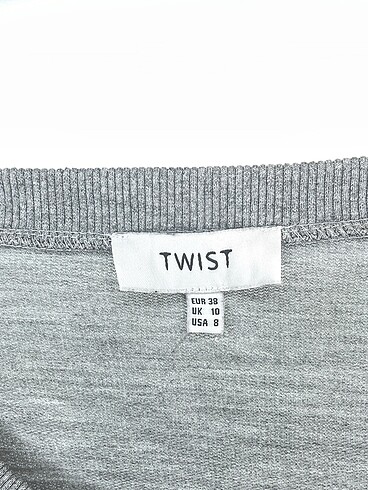 38 Beden gri Renk Twist Uzun Elbise %70 İndirimli.